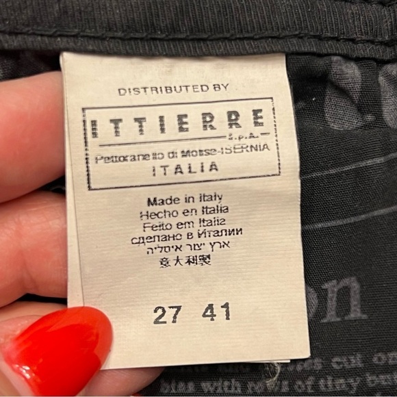 Galliano authentic black denim pants, split hem with buttons, low waist, size 27 - Picture 12 of 14